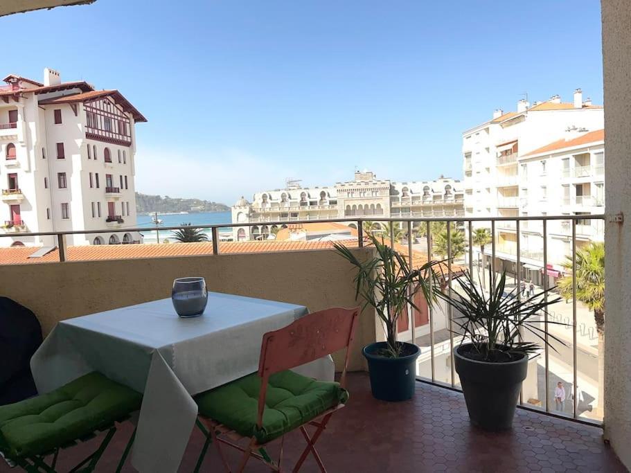 Hendaye Plage Charmant Studio 2Pers Avec Grande Terrasse Vue Mer Extérieur photo