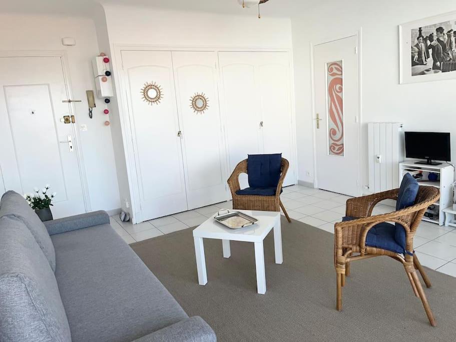 Hendaye Plage Charmant Studio 2Pers Avec Grande Terrasse Vue Mer Extérieur photo