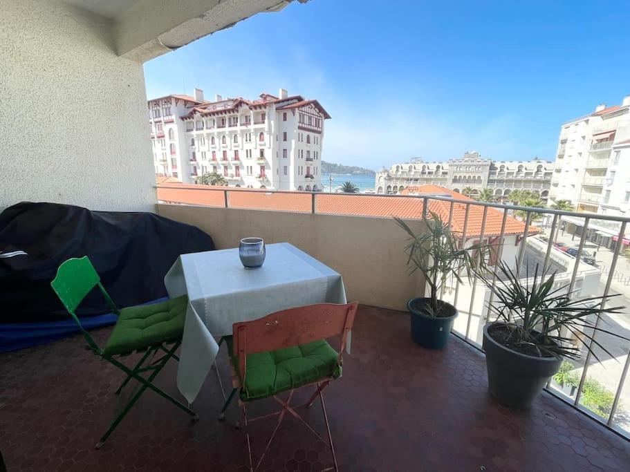 Hendaye Plage Charmant Studio 2Pers Avec Grande Terrasse Vue Mer Extérieur photo